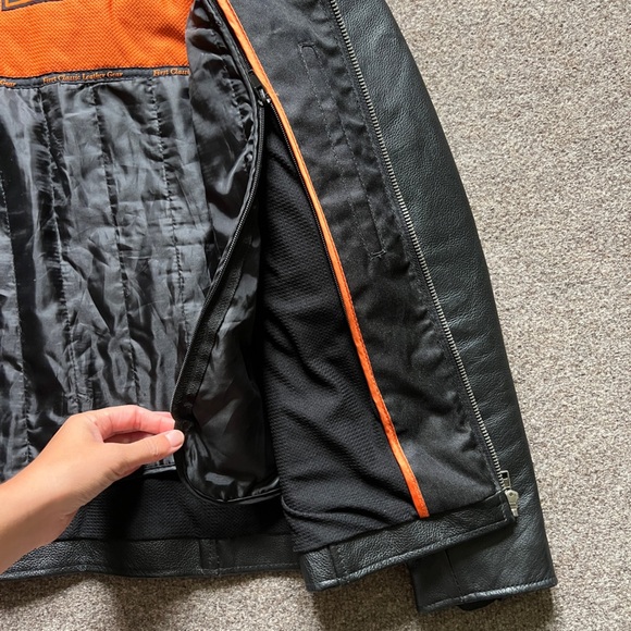 First Classics Black Leather Motorcycle Biker Jacket Women’s M Removable Lining - Picture 9 of 16